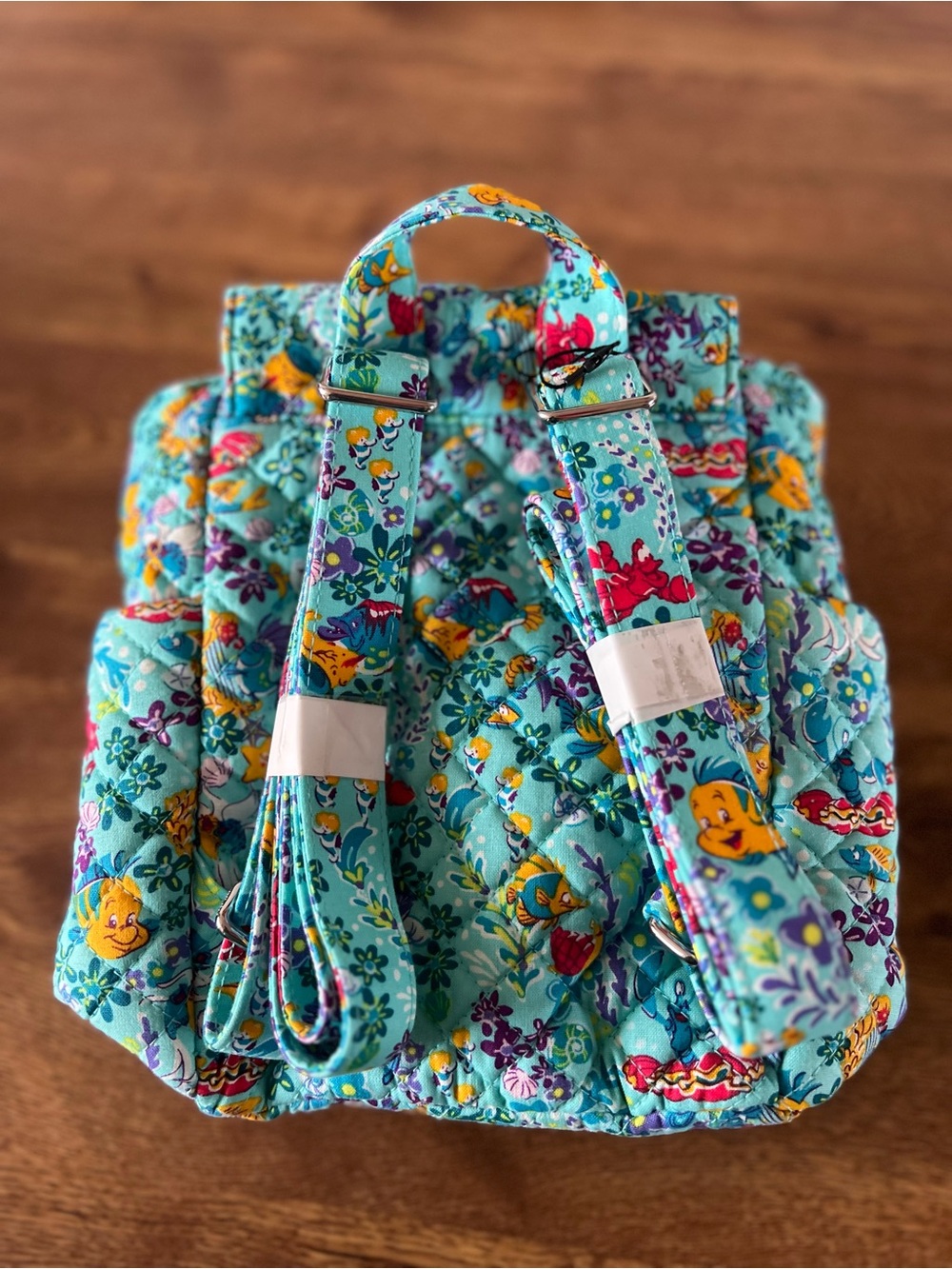 NWT Disney Vera Bradley Ariel Floral Ditsy Mini Backpack The Little Mermaid - Picture 7 of 12